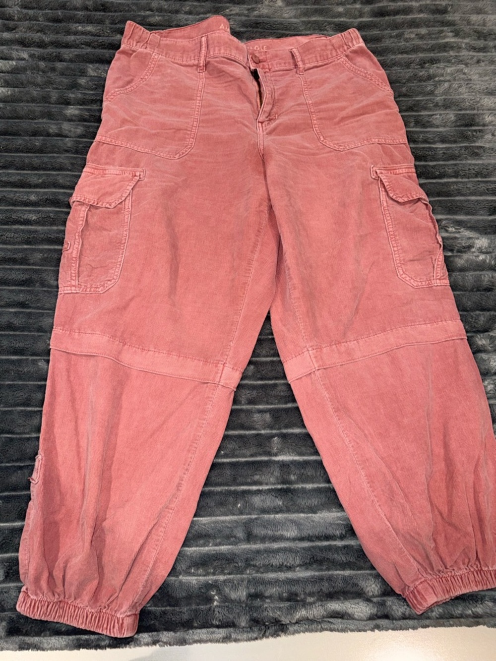 American Eagle Outfitters Rose Pink Corduroy Baggy Jogger Pants